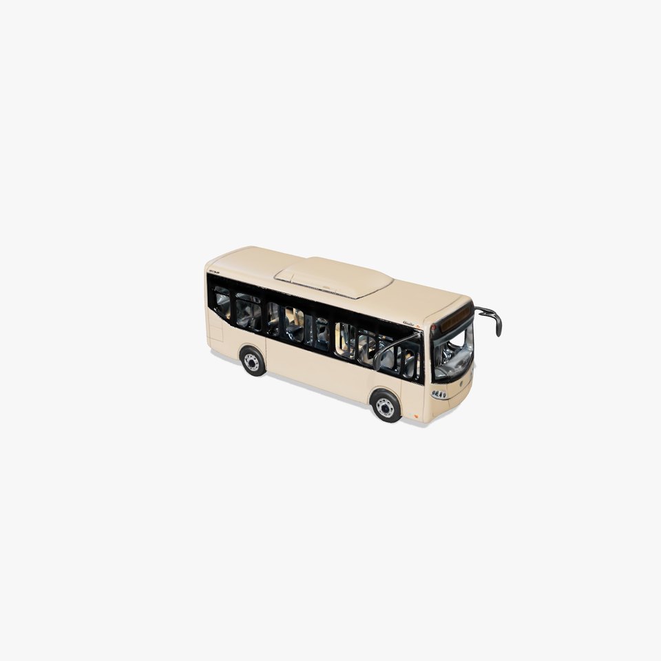 Beige City Bus model pack